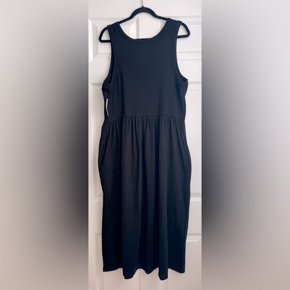 NWT Sonoma Black Midi Dress with Pockets!! Size 1X - Picture 4 of 8